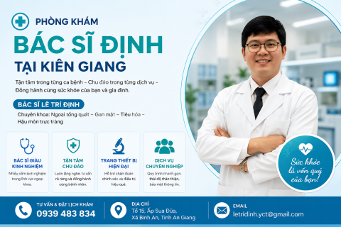 Bác sĩ Lê Trí Định – Bác sĩ Ngoại khoa giàu kinh nghiệm tại Kiên Giang